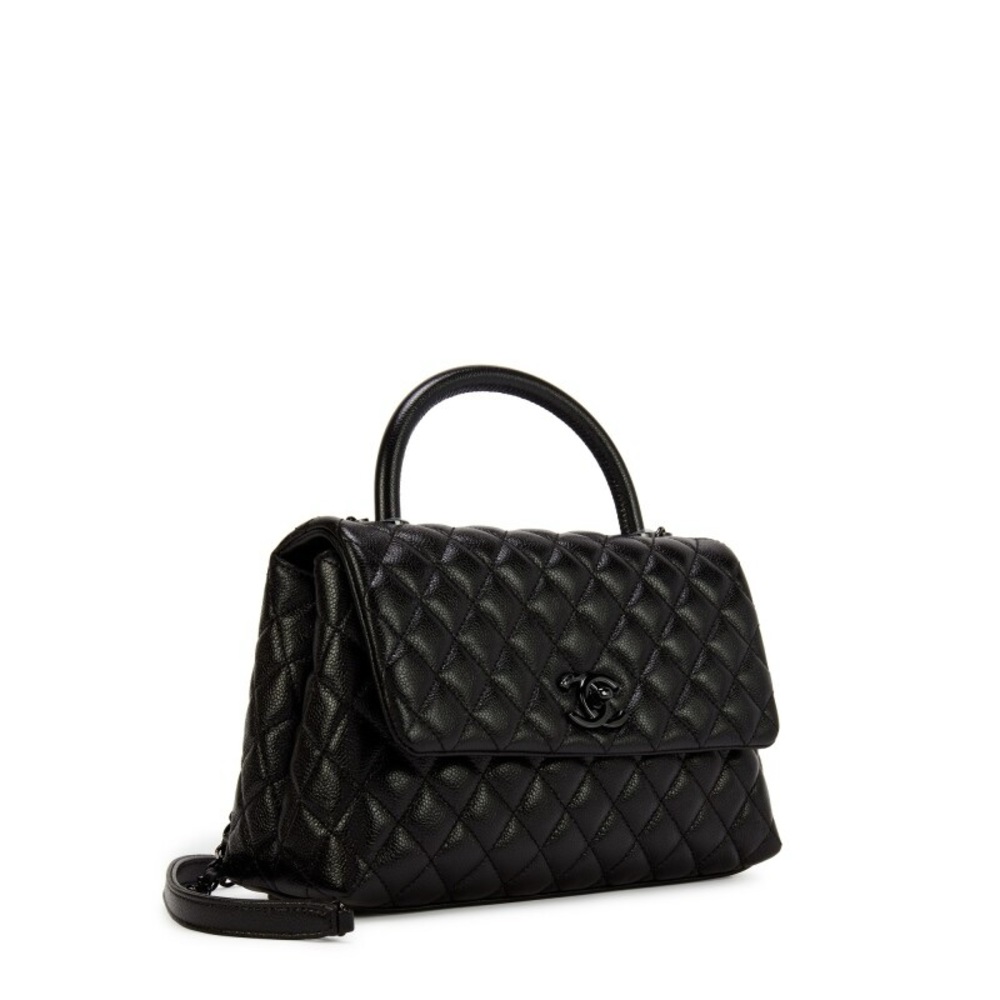 Brand New Chanel Small Coco Handle So Black Giftable